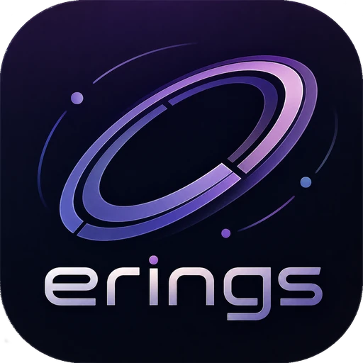 erings: silver and violet orbital rings